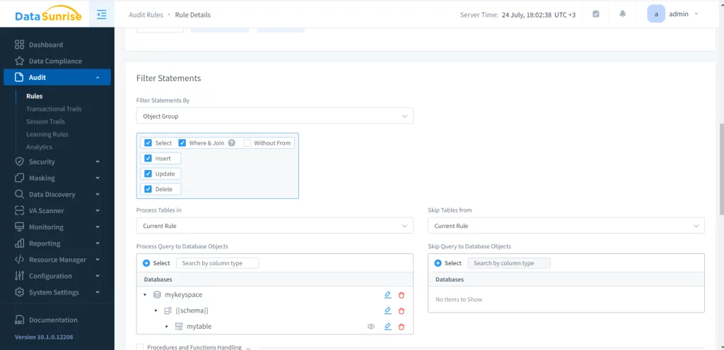 data audit in apache cassandra