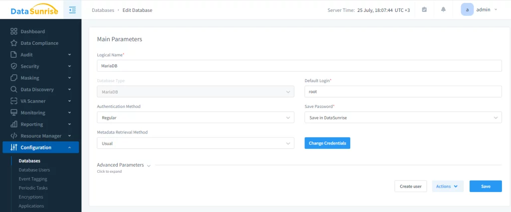 data audit in mariadb