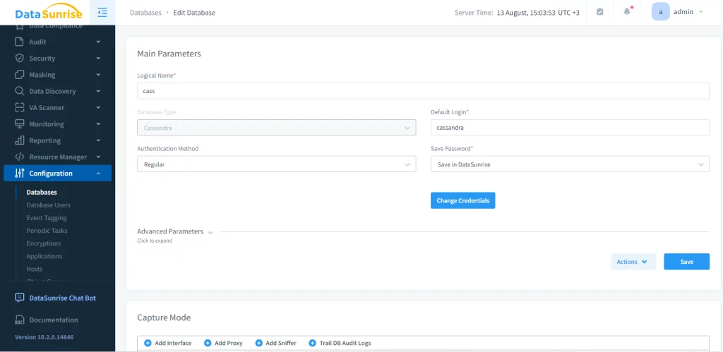 enmascaramiento de datos estáticos en cassandra