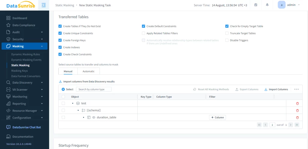 static data masking in cassandra