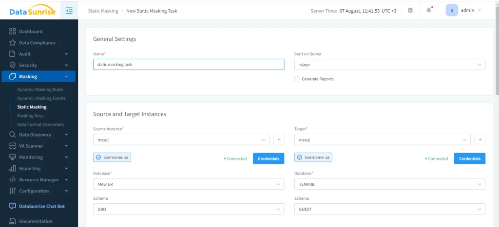 sql server static data masking