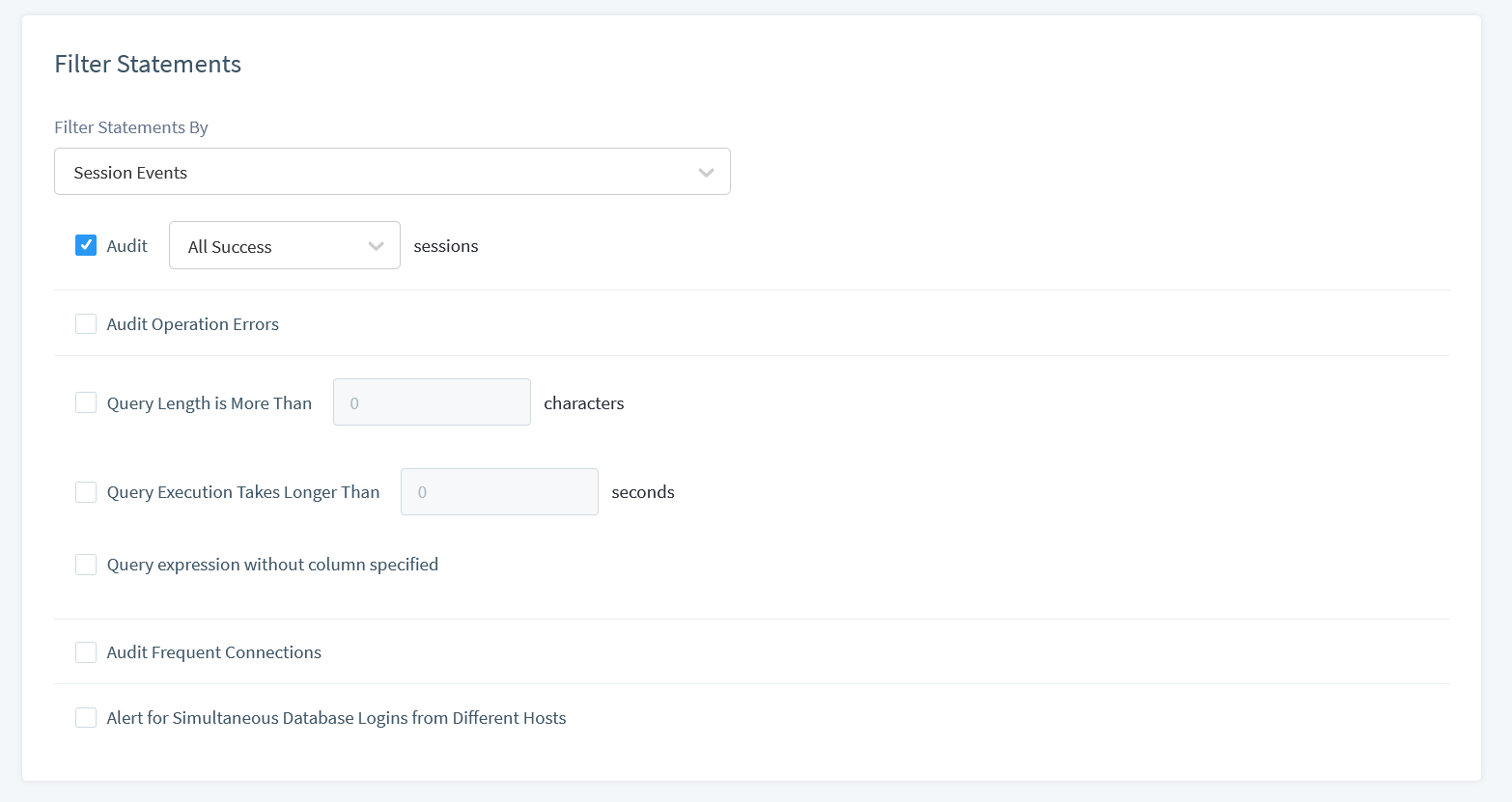 MySQL Data Activity History