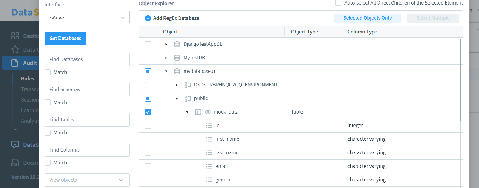 PostgreSQL Datenüberwachung - Objekte überwachen Setup