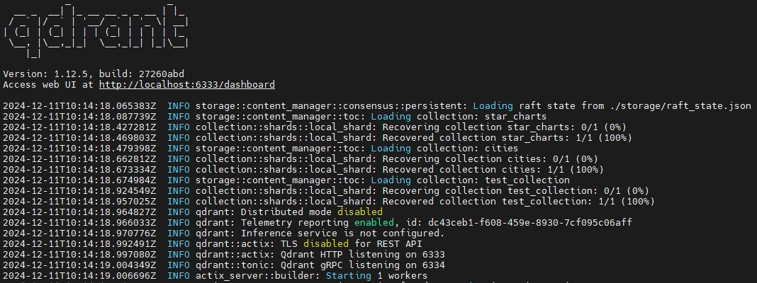 System Logs Overview in Qdrant