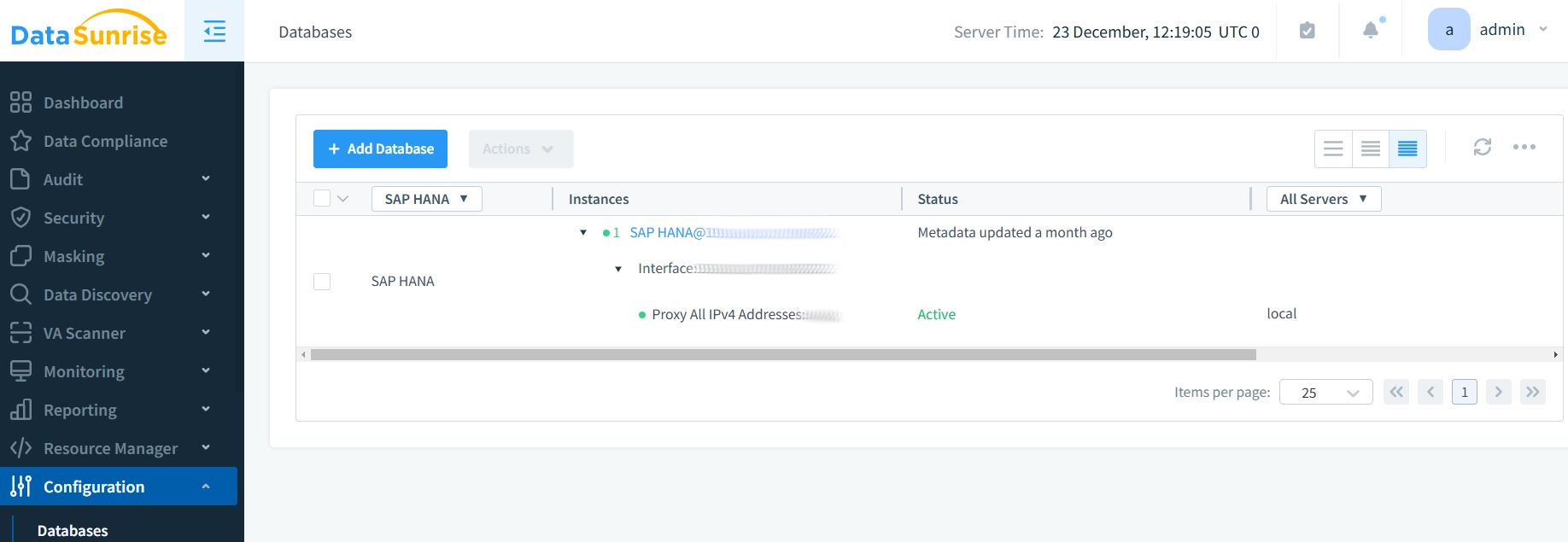 SAP HANA Instance Creation and Connection Settings